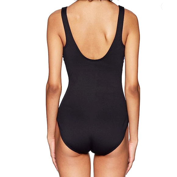 TYR DuraFast Elite Tremiti Scoop Neck ControlFit 1pc Swimsuit Black Size 8 $80 - Picture 3 of 8
